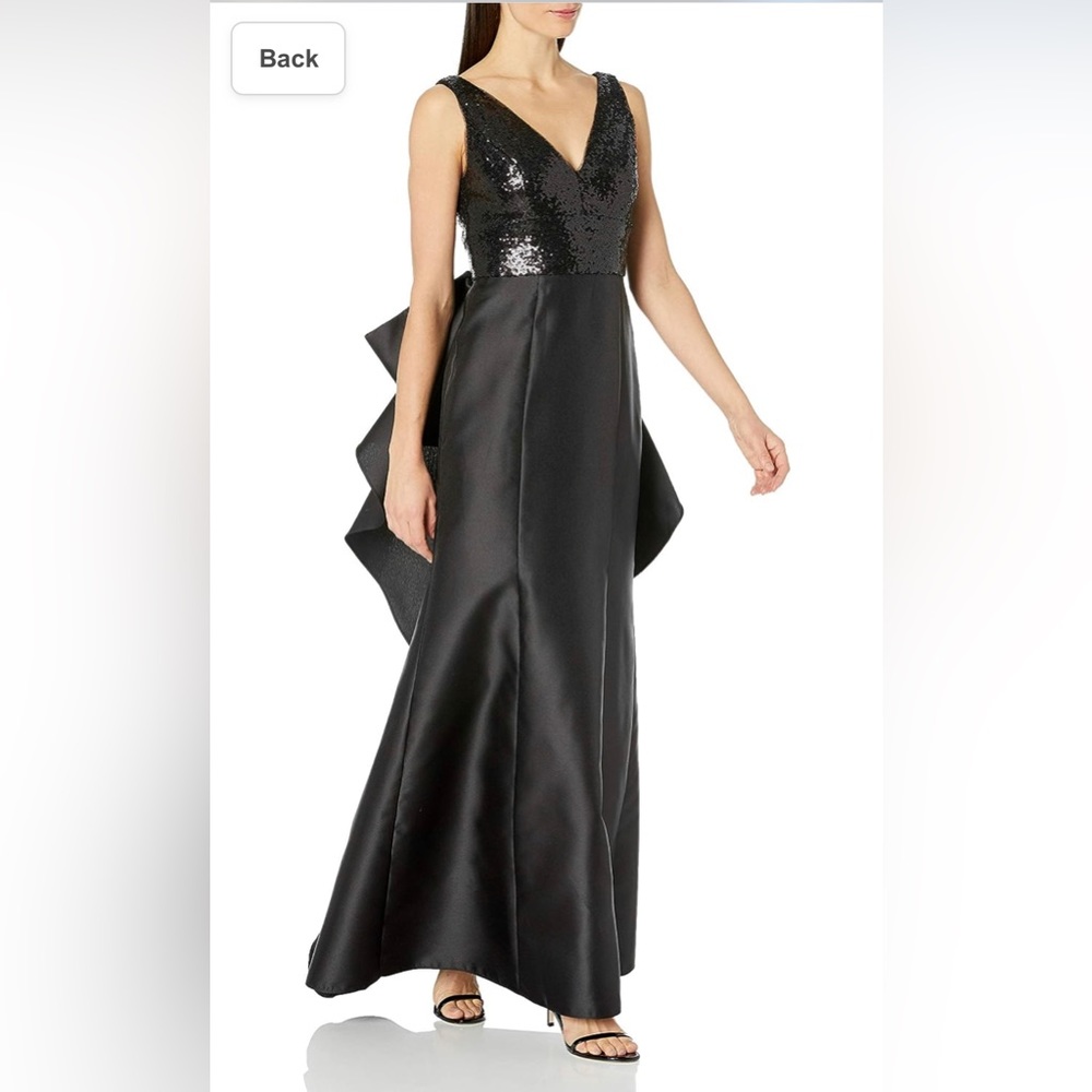 Adrianna Papell Sequin Mikado Gown size 14